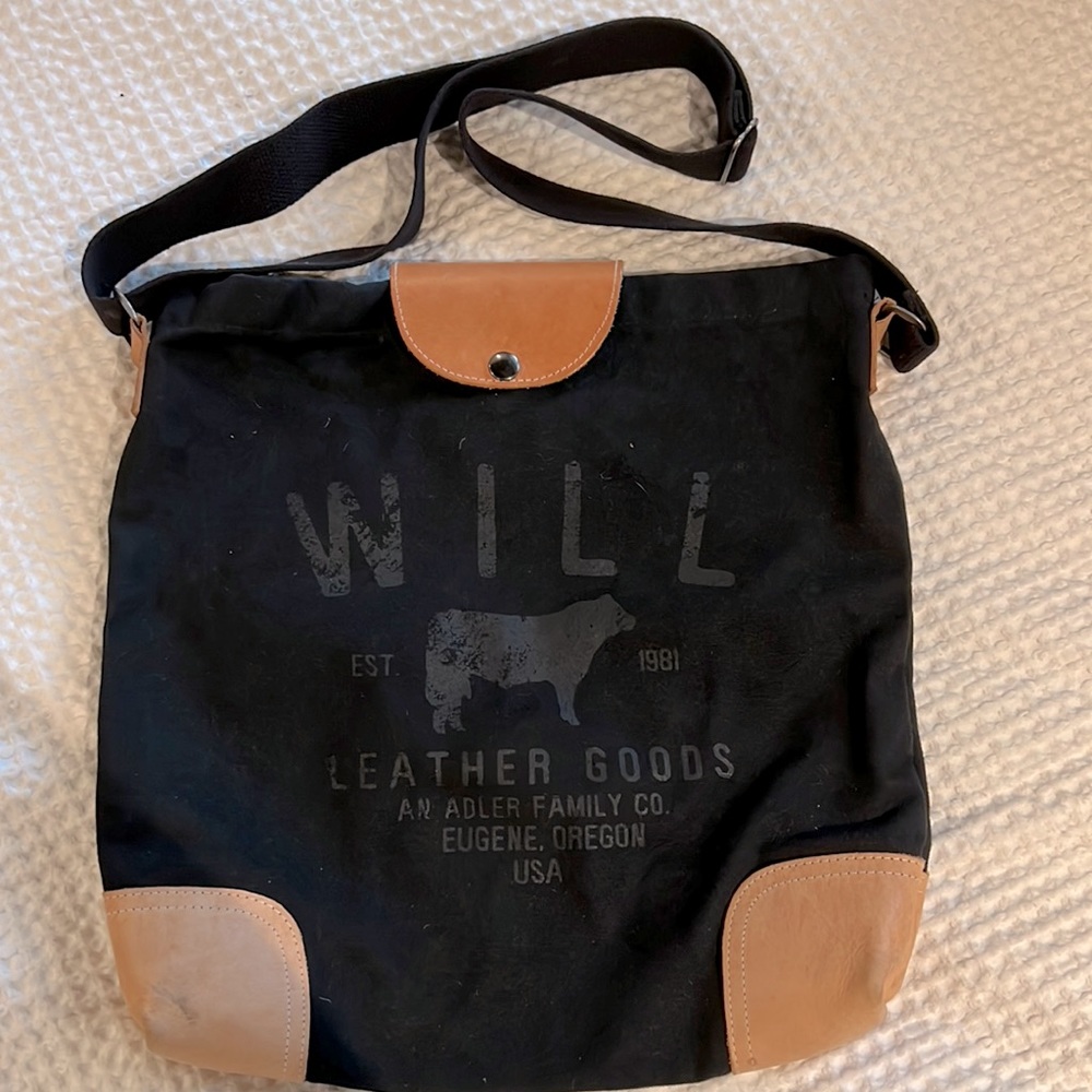 Will Leather Goods canvas messenger bag